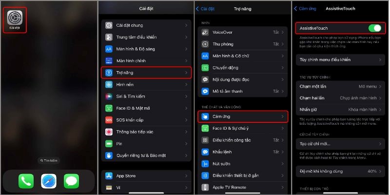 Hướng Dẫn Cách Bật Nút Home Trên iPhone Các Đời
