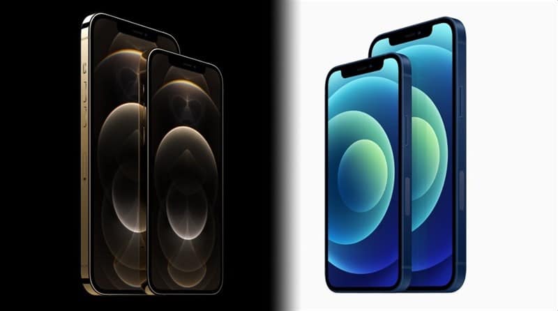 so sánh iPhone 12 và 12 Pro