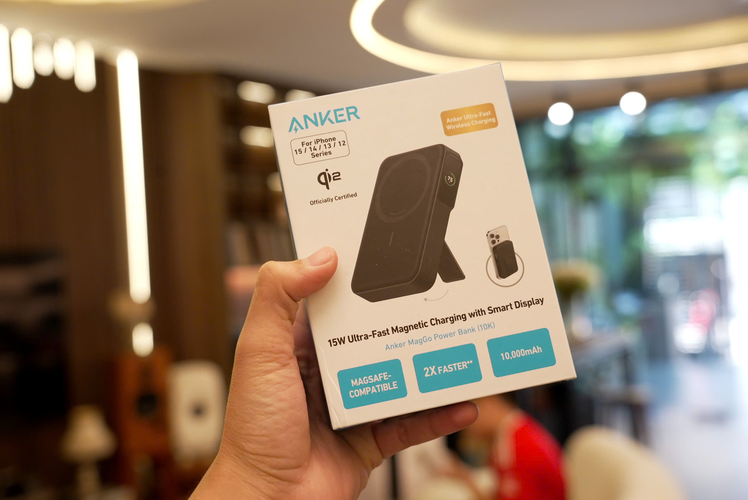 Pin Dự Phòng Từ Tính Anker MagGo 10000 15W Ultra Fast Qi2 (A1654)