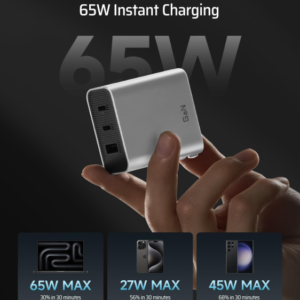 Cốc sạc Cuktech 65W USB C Charger GaN III PD Fast Charger (AD653N) 2 2 32