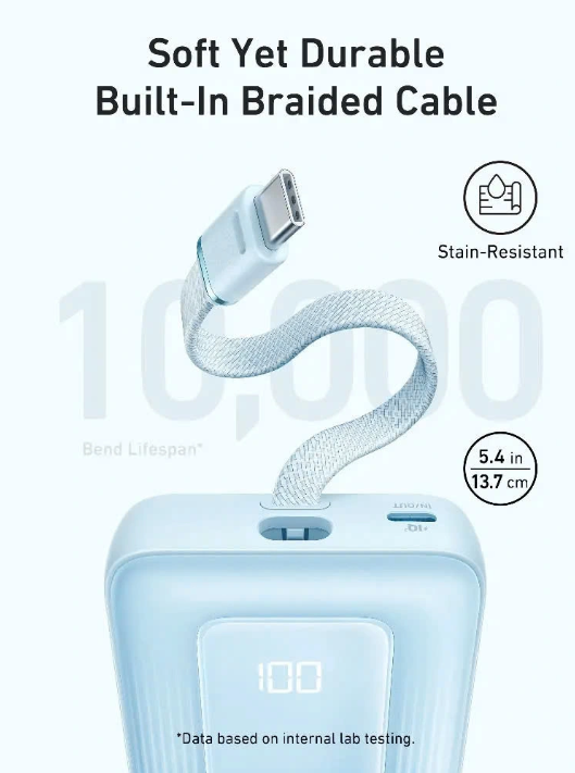 Sạc Dự Phòng Anker Zolo 1A1C 20000mAh 30W (A1689)