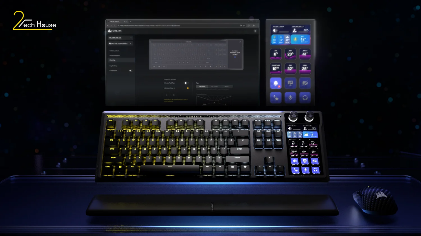 Đánh giá Corsair Galleon 100 SD: Khi bàn phím cơ "hợp thể" Stream Deck mở ra kỷ nguyên sáng tạo mới 10 Đánh giá Corsair Galleon 100 SD. Khi bàn phím cơ hợp thể Stream Deck mở ra kỷ nguyên sáng tạo mới